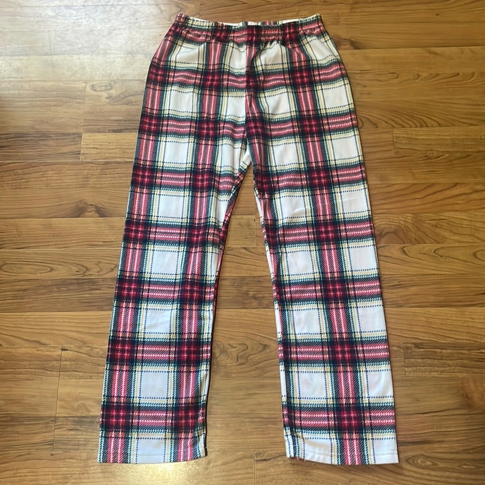 Unisex plaid pj pants size XL 14